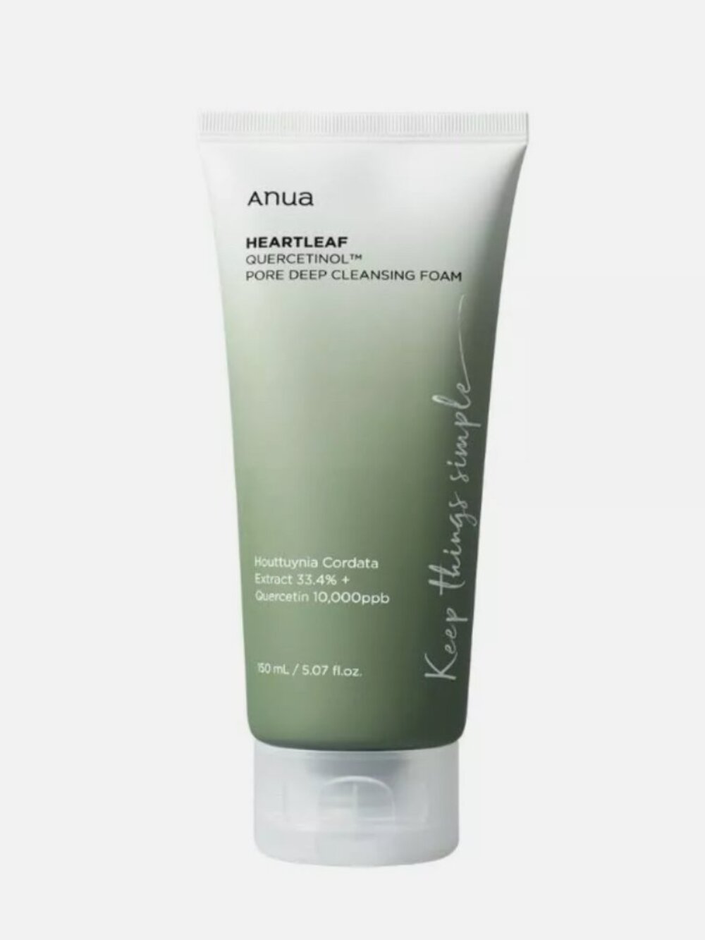 Anua Heartleaf Pore Deep Exfoliating Foam Cleanser Acne Quercetinol Korean Skin - Picture 2 of 6